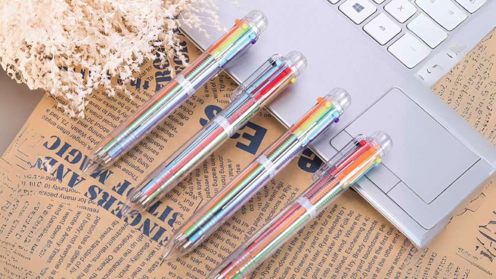 Multicolor Pens with 22 Colorful Ballpoint