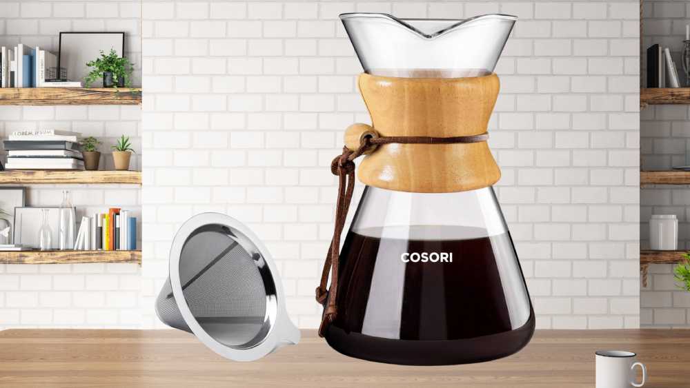 Pour Over Coffee Maker with Permanent Filter