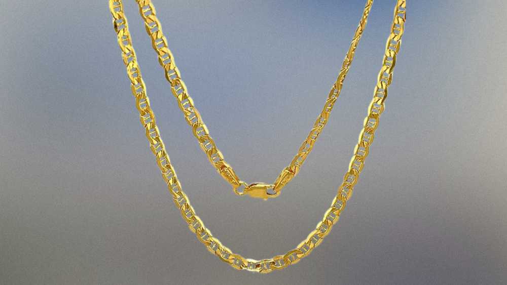 Men's Diamond Cut Anchor Link Chain