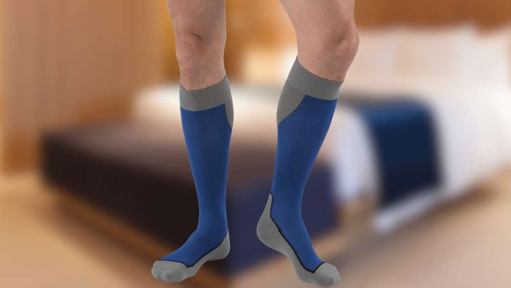 Nylon and Spandex Compression Socks
