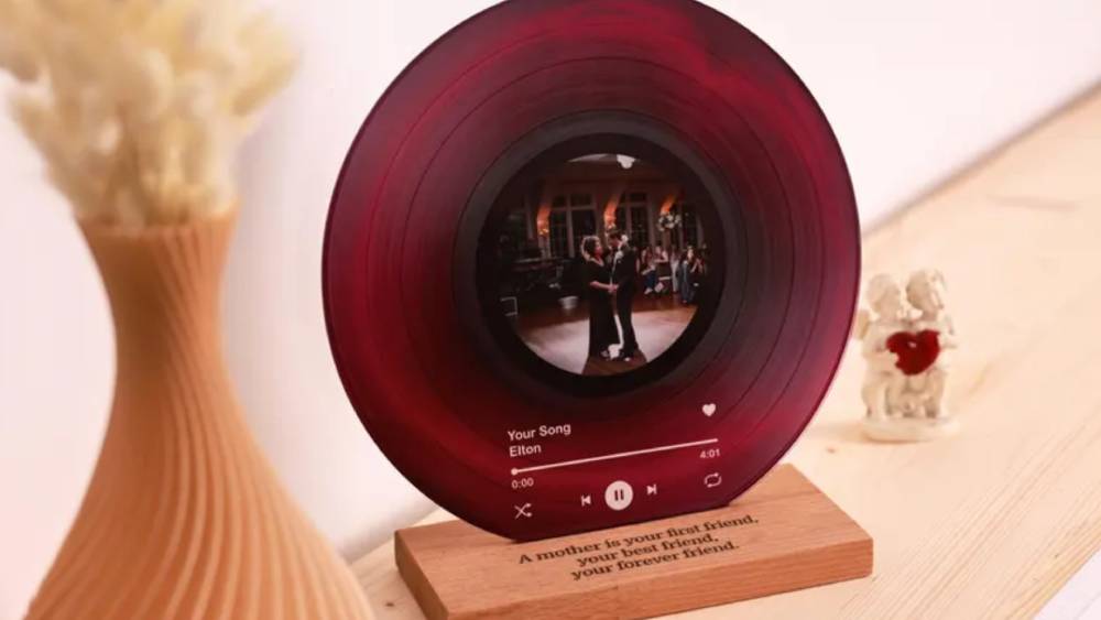 Custom Photo Music Lamp Personalized Anniversary Gift