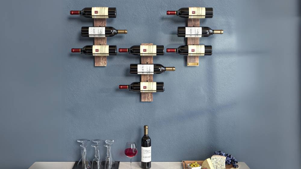 Wine Rack that can hold nine bottles