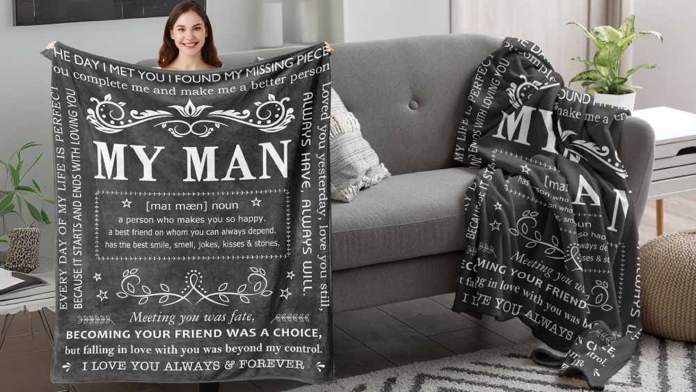 To My Husband” Anniversary 50x60 inches blanket