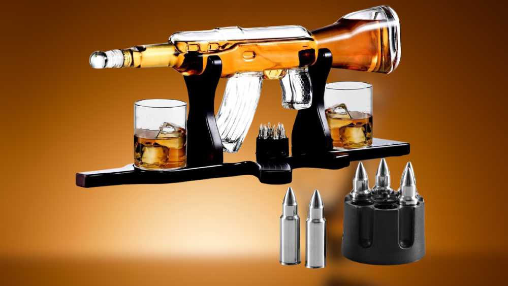 Whiskey Decanter Set with Chiller
