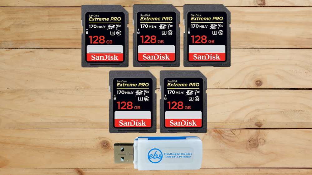 4K Memory Cards with a capacity of 128GB