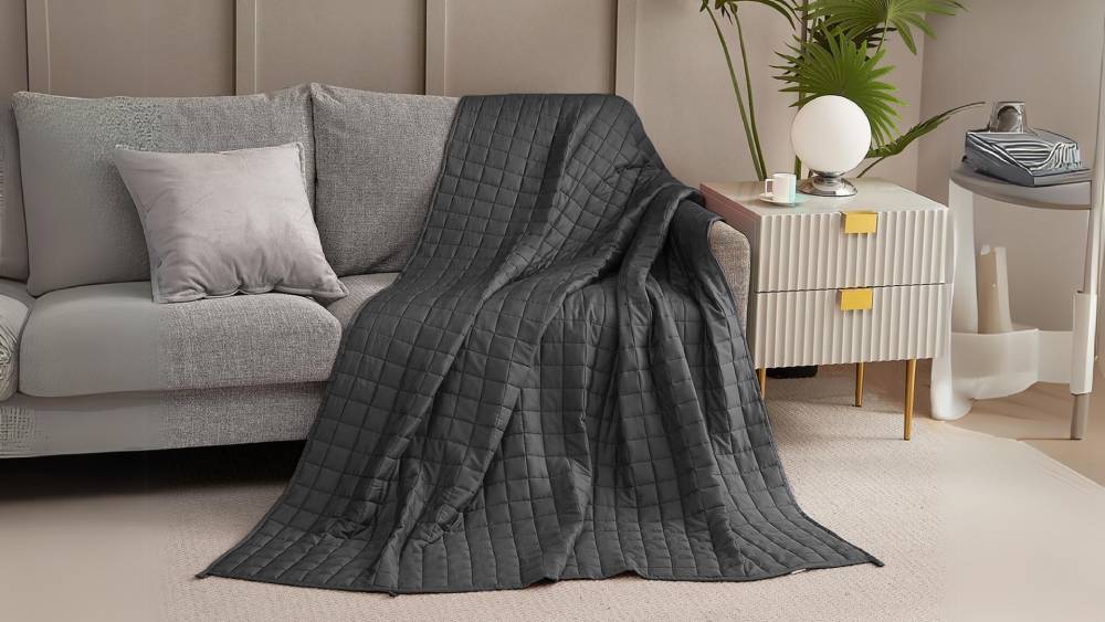 Weighted Blanket Oeko Tex Certified Cotton Dark Grey