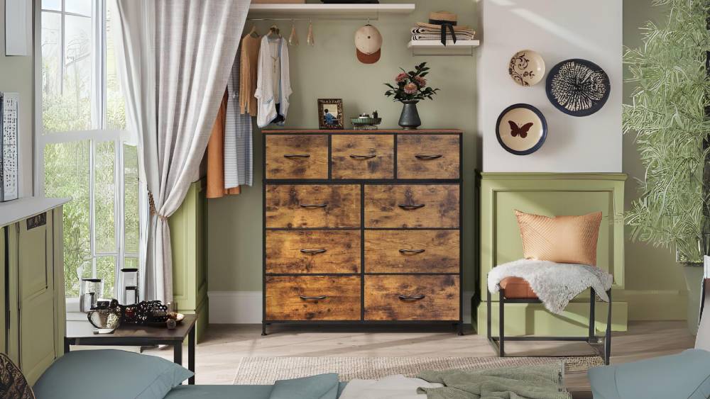 Drawer Cabinet with four drawers and two cabinets