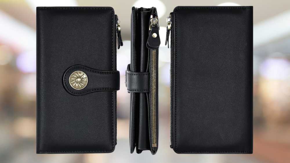 Leather Clutch Wallet For Woman Great Anniversary Gift