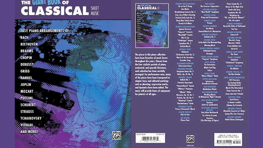 Giant 80 Masterpieces Piano Sheet Music