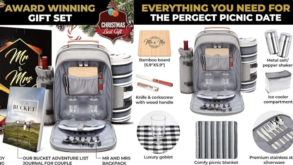 Picnic Backpack that has everything needed for picnic.