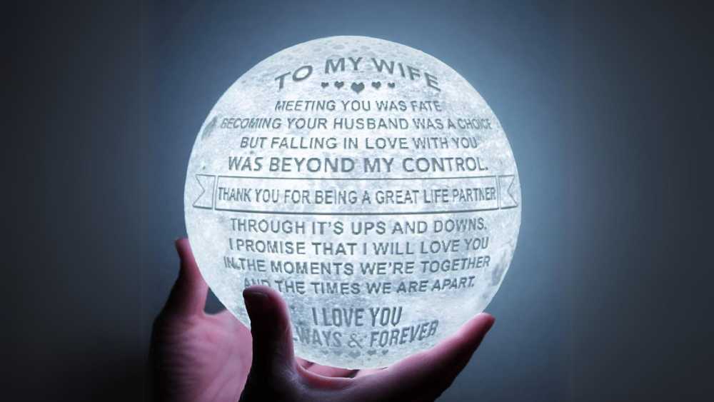 Bedside Table Engraved Night Light