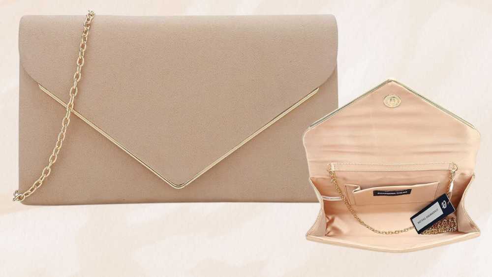 Last Minute Birthday Gifts Clutch Bag made with Faux Suede