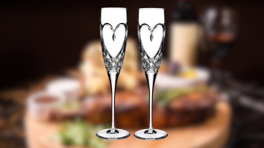 Elegant and classy champagne flutes