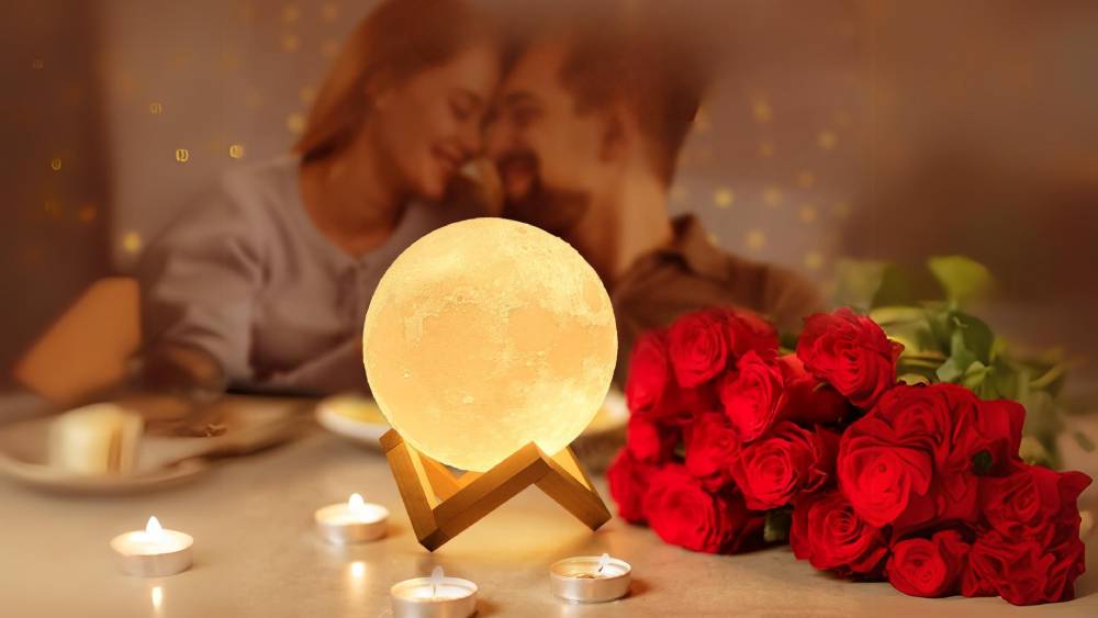 cute Moon lamp with stand