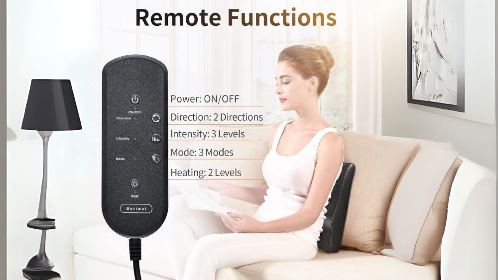 Neck and Back Massager With two Heating Zones