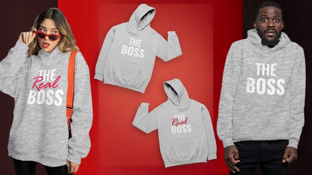 Matching Hoodies with Humorous Print