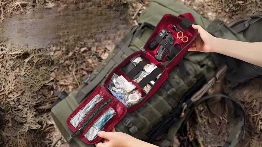 Survival Kit Military Shovel Multitool Set with Pick and Backpack