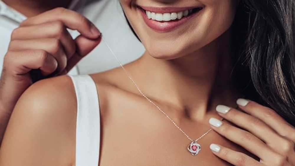 Birthstone Necklace made with 925 Sterling Silver