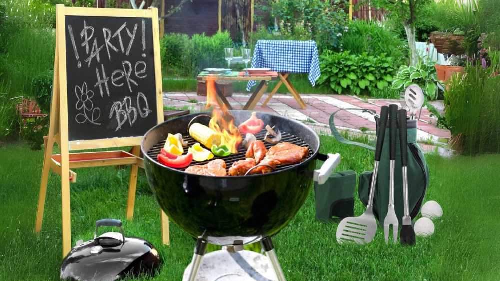 Golf Club Style BBQ Grill Barbeque Tool Accessories Kit