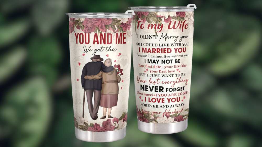 Tumbler Cup With Romantic Message For Wife