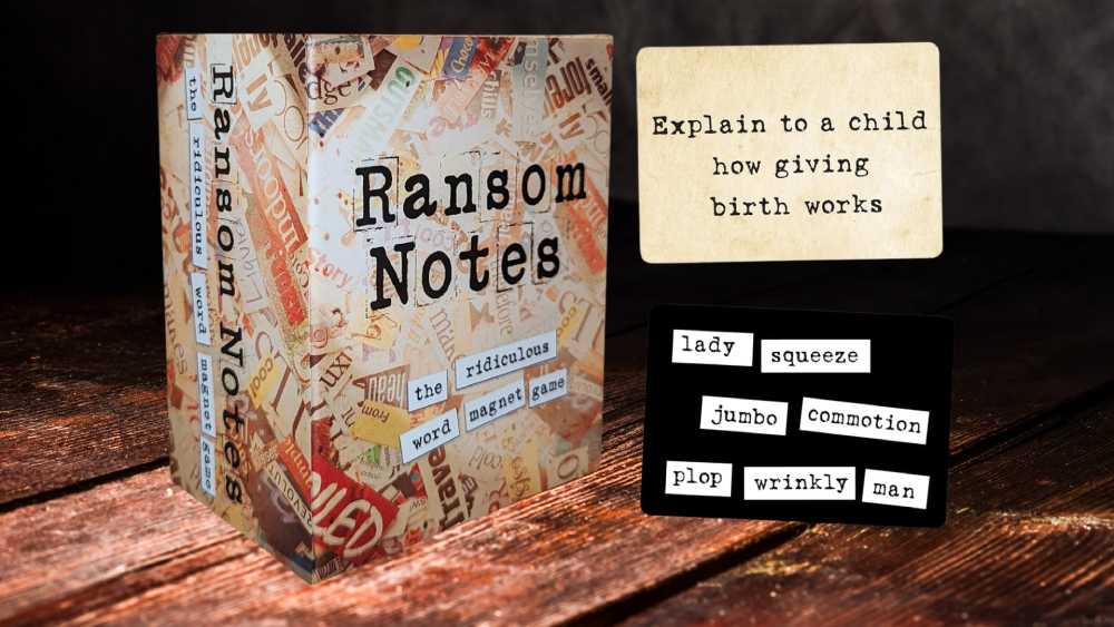 Ransom Notes The Ridiculous Word Magnet Party Game