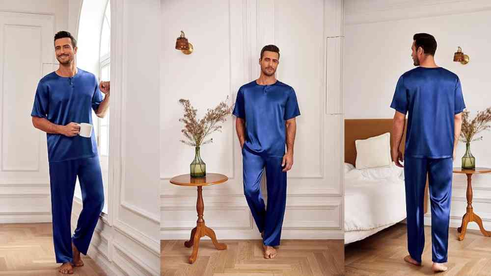 Men’s Satin Pajamas Set
