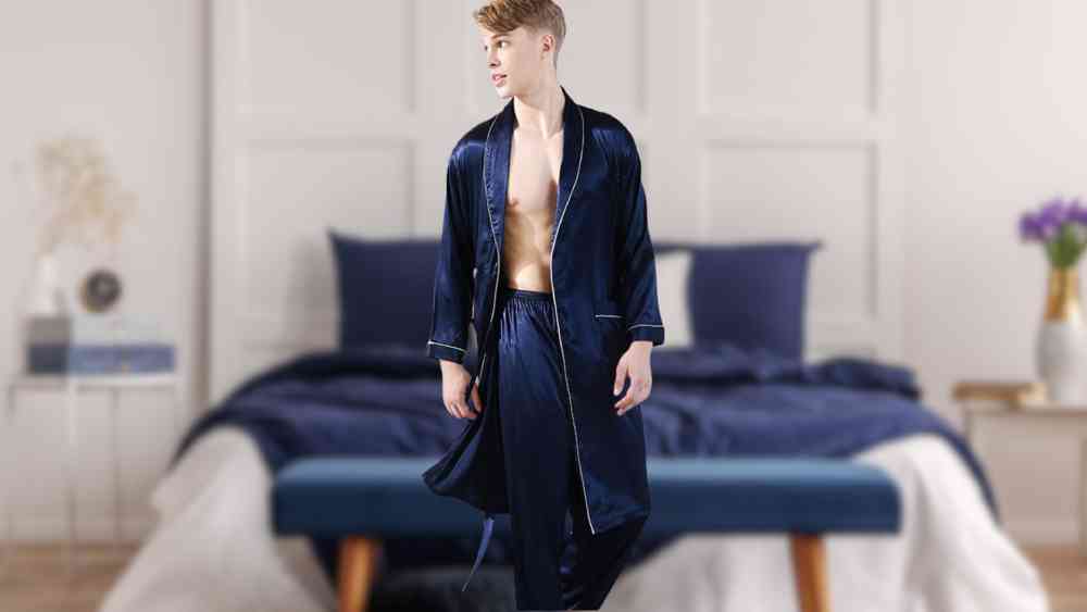 Satin Kimono Robe With Shorts