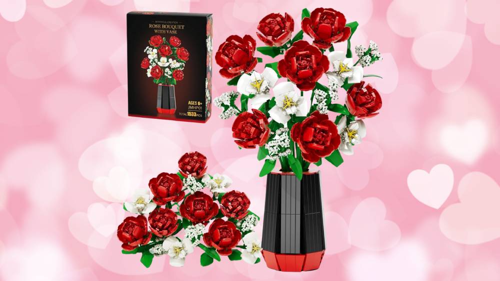 Flower Bouquet Building Set Valentine’s Day Gifts for Teens