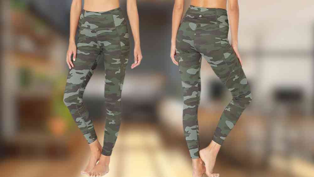 High waist yoga leggings with a side pocket