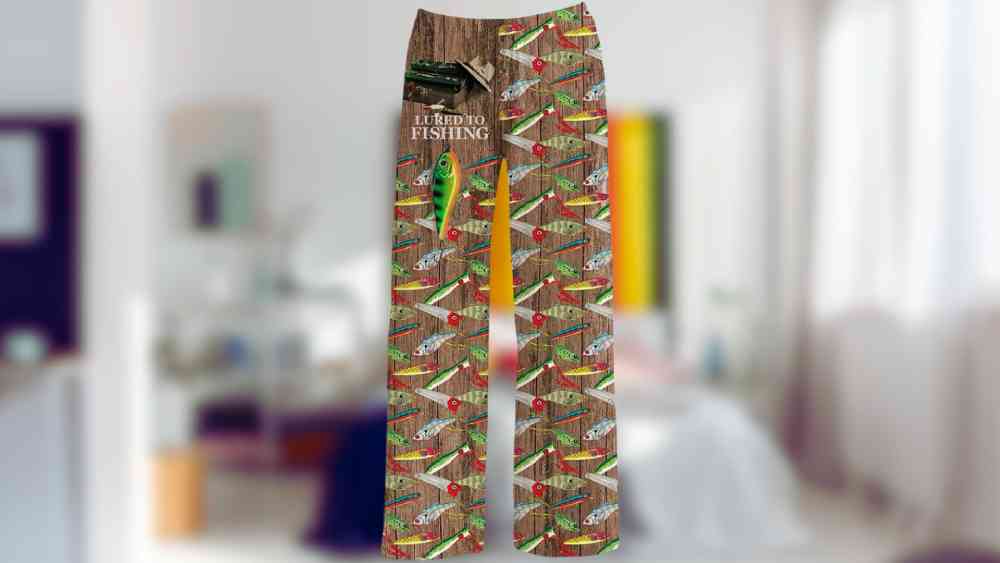 Lured to Fishing Pajama Pants for Men