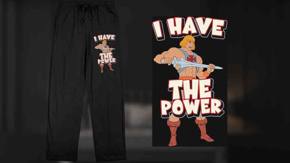 Black comfortable He-Man Pajama Pants