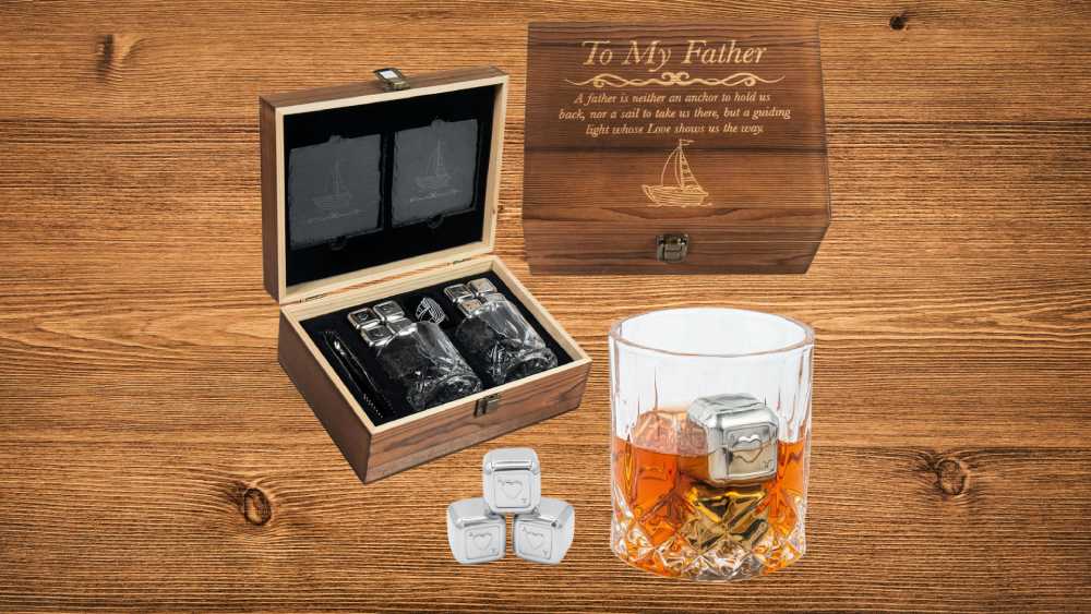 To My Handsome Man Whisky Glass Set