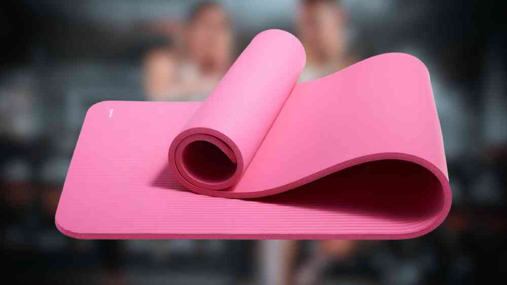 Pink Amazon basics thick yoga mat birthday gift