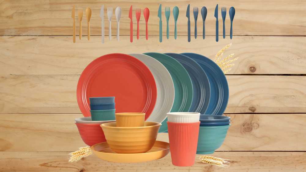 Wheat Straw Dinnerware Set