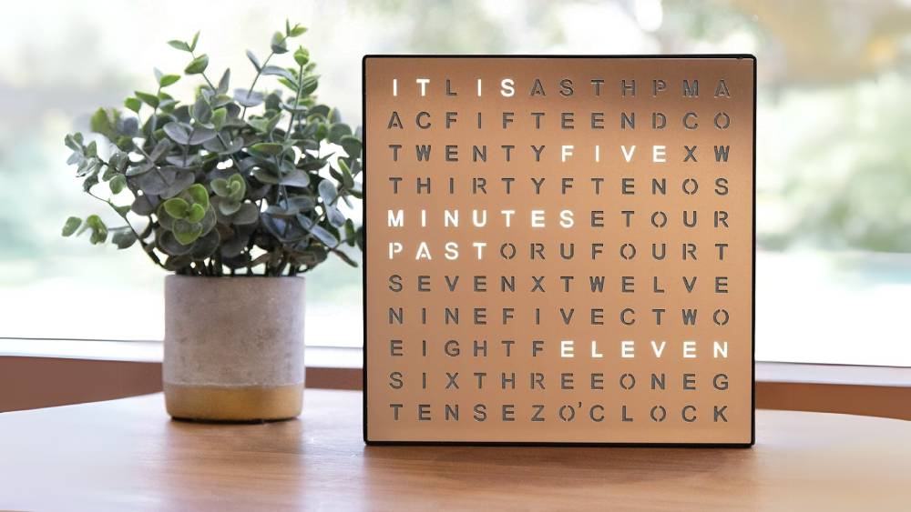 Light Up Electronic Plug In Word Clock