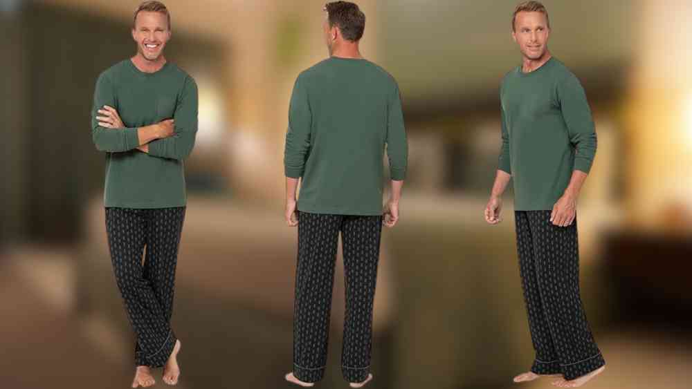 Breathable Plaid Pajamas Set