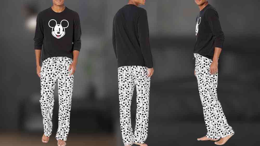 Black and White Mickey Mouse Pajamas