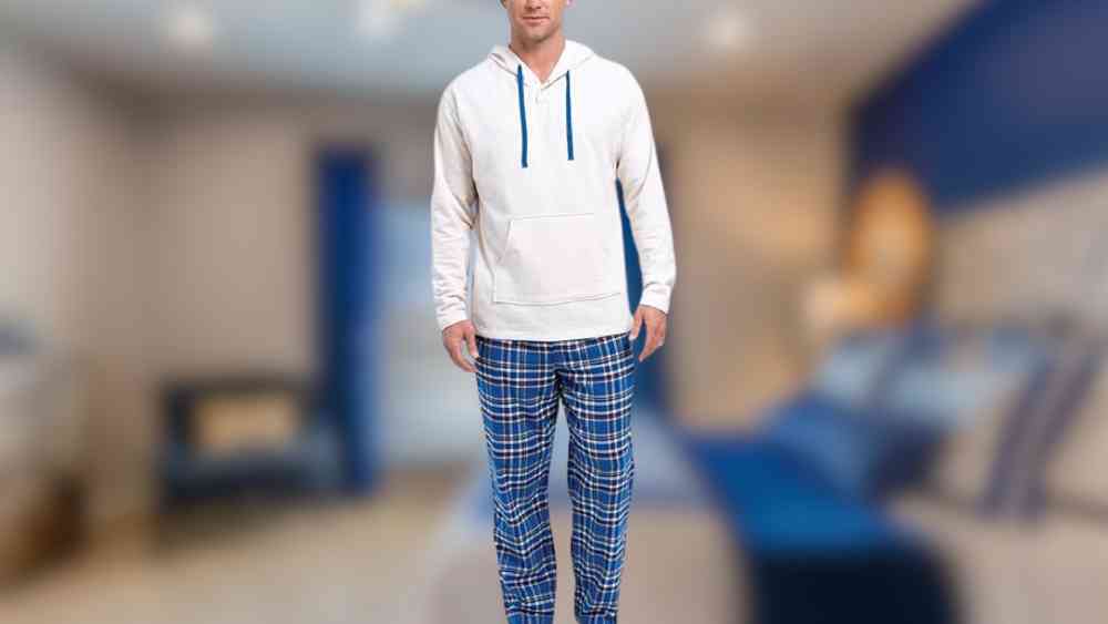 Hooded Pajamas for Men with Pockets