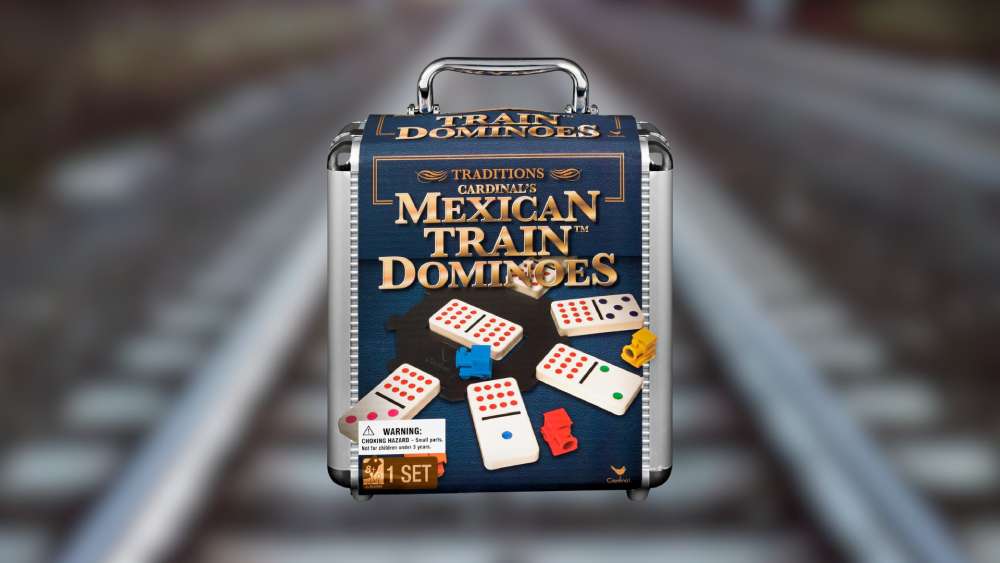 Mexican Train Dominoes Tile Board Game Gift Set