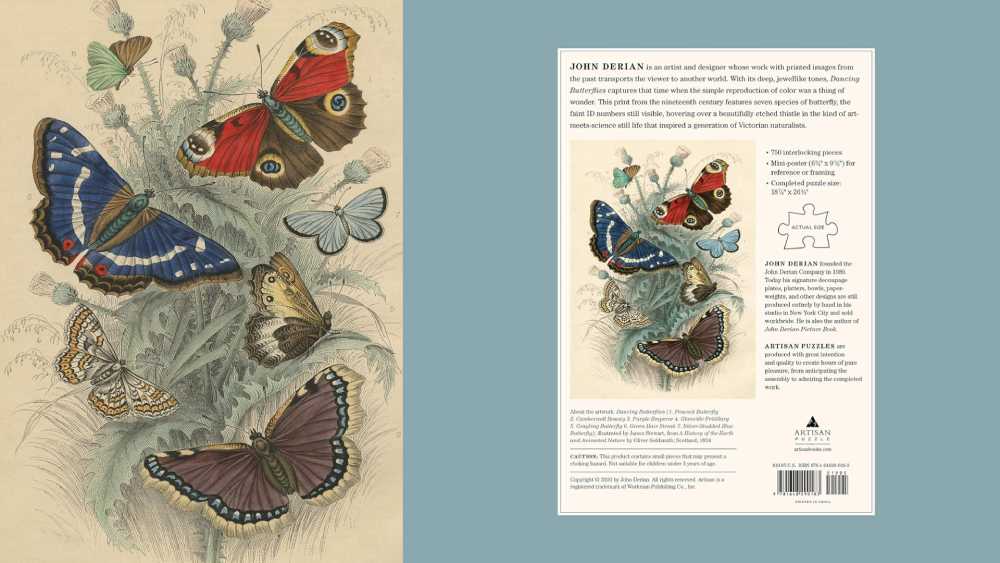Dancing Butterflies 750 Piece Artisan Puzzle