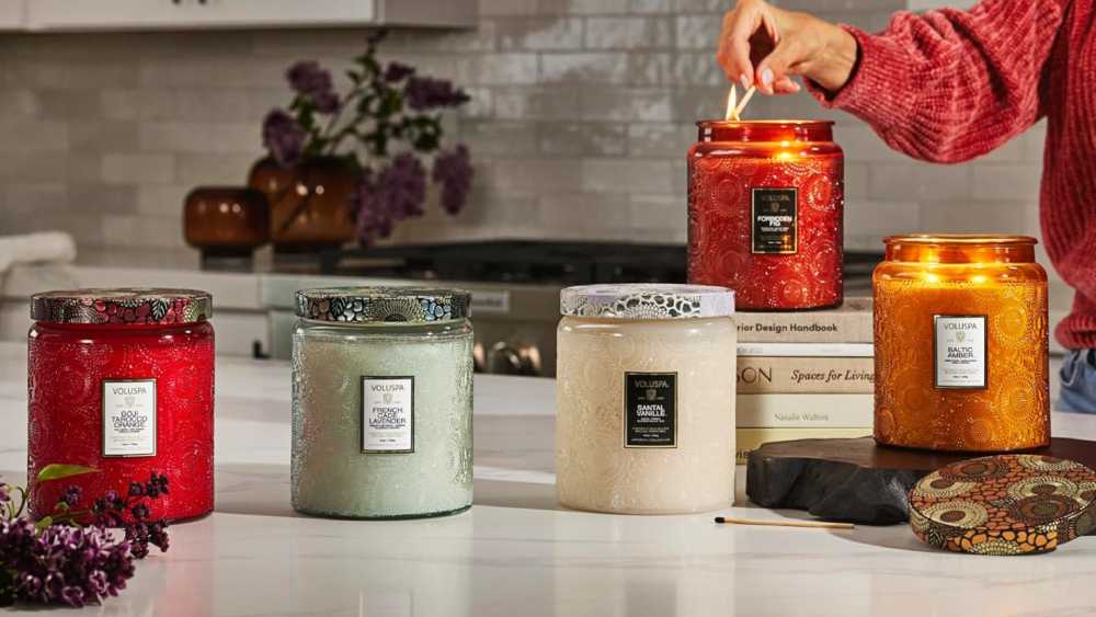 Japanese Plum Bloom Candle In Small Glass Jar