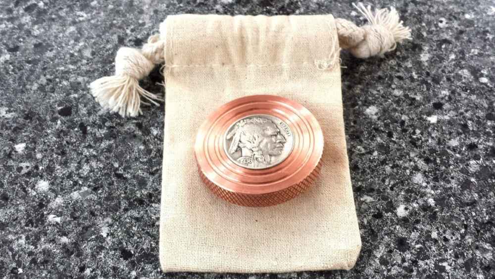Butterfield Machine Copper Buffalo Spinning Top