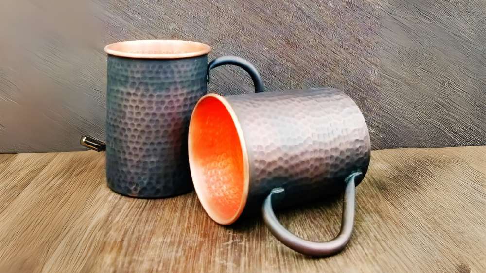 Antique Black Large Mug Set