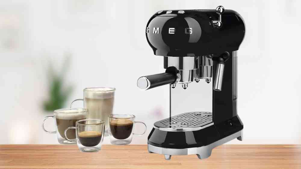 Smeg Espresso Coffee Machine Black Gift For Wife