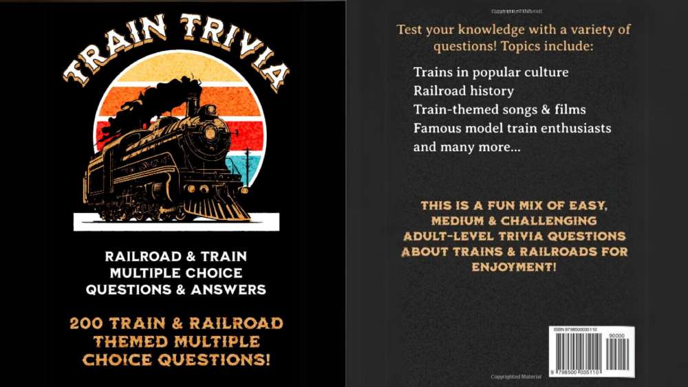 Train Trivia Trains Railroad Themed Questions Answers Book