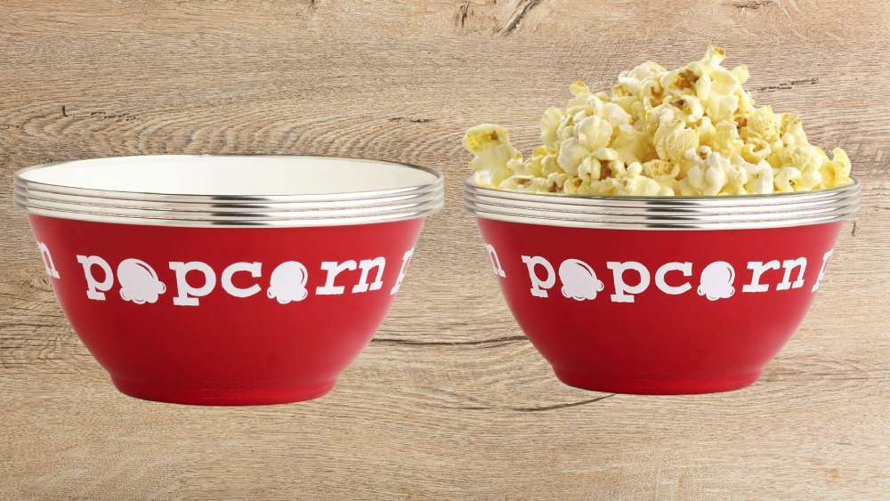 World Market Popcorn Server Bowl Set Microwave Safe
