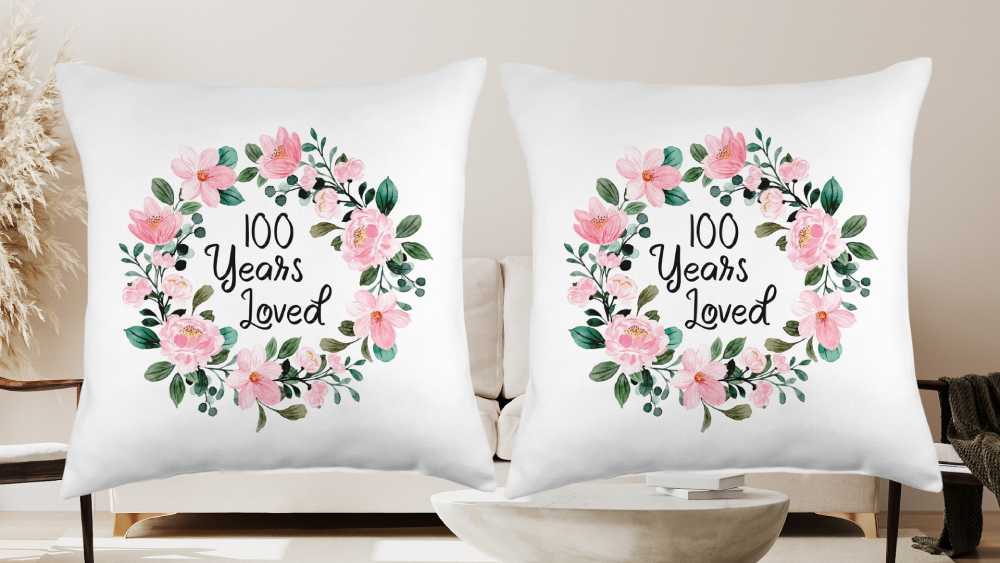 100 years loved throw pillows