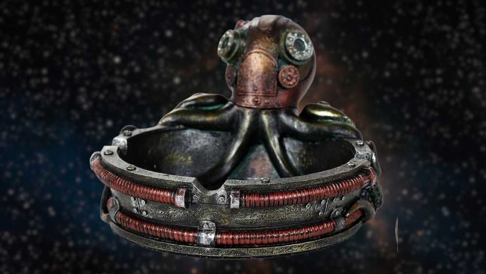 Bronze-finish Octopus Tray
