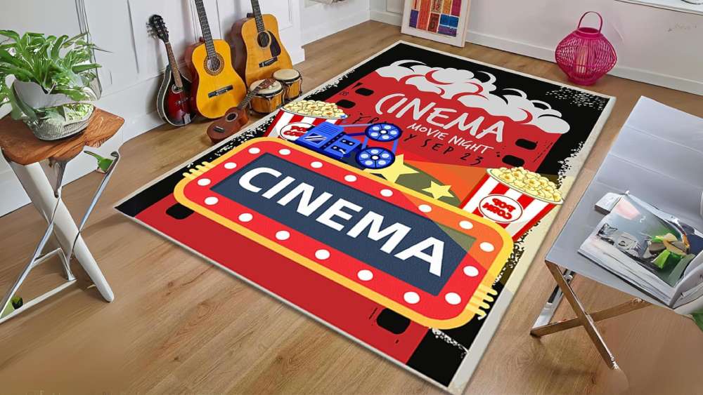 Washable Indoor Rug Cinema non slip