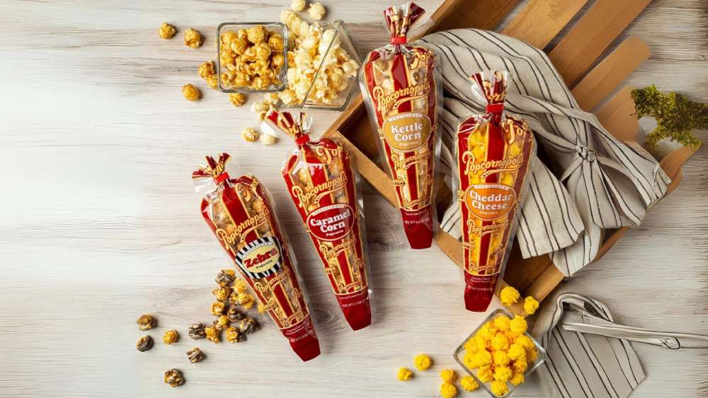 Popcornopolis Gourmet Popcorn 12 Cone Variety Snack Pack